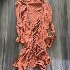 Burnt orange cardigan
